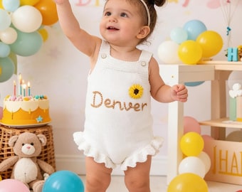 Spersonalizowany haftowany ubranko dla dziecka, spersonalizowany kombinezon z imieniem dziecka, body z imieniem niemowlęcym, prezent dla noworodka, prezent na baby shower, prezent na pierwsze urodziny