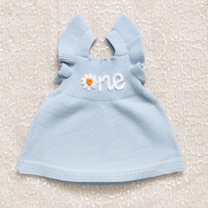 Baby Girl Summer Outfit, Custom Name Baby Dress, Personalized Baby Bodysuit, Embroidered Baby Name Outfit, First Birthday Outfit, Baby Party