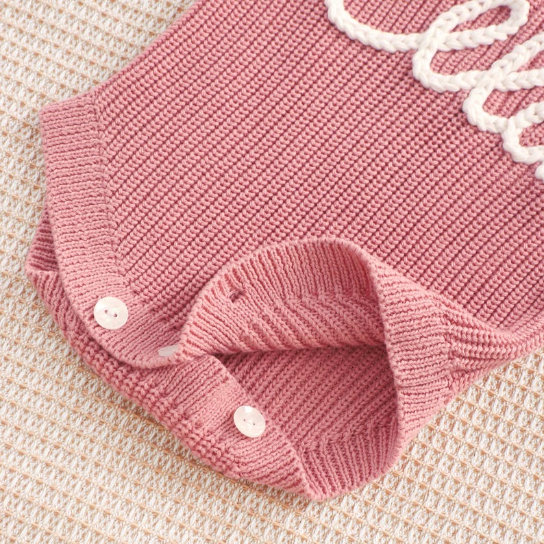 Custom Baby Name Romper, Personalized Baby Girl Romper, Ruffle Romper Newborn, Cake Smash Outfit, Embroidered Baby Onesie, Baby Shower Gifts image 11