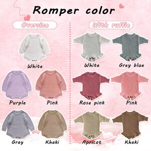 Custom Cotton Knit Baby Romper, Personalized Baby Name Romper, Going Home Outfit Sleeper, Newborn Announcement Outfit, Knit Onsie With Name image 14