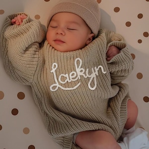 Personalized Embroidery Baby Name Romper, Baby Coming Home Outfit, Name Romper for Baby Girls & Boys, Custom Newborn Romper,Baby Shower Gift