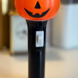 Vintage 1970er Jahre Dorcy Kürbis Blasform Taschenlampe | Halloween Dekor