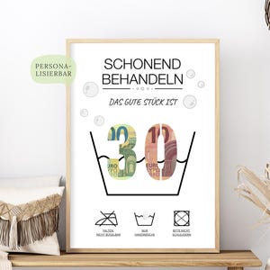 Geldgeschenk voor 30e verjaardag | Grappig verjaardagscadeau | creatief geld cadeau idee | Het goede stuk is 30 | PDF downloaden