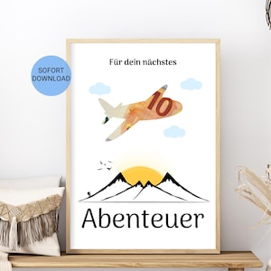 Verjaardagscadeau reisfonds | Cadeau voor het volgende avontuur | Laatste minuut | Geef creatieve cadeaus | Cadeau wereldreis, vakantie