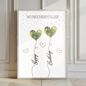 Geldcadeau voor verjaardag Foto om zelf af te drukken Geldcadeau creatief cadeau 18 20 25 30 35 40 45 50 PDF downloaden