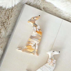 Broche Chien En Céramique Peinte à La Main – Accessoire Mode Original