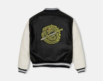 Kurtka skórzana Dune Varsity Dragon Vegan