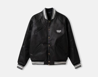 Kurtka ze skóry wegańskiej Birch Varsity
