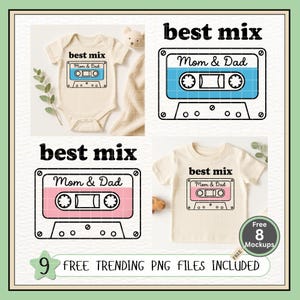Best Mix Mom and Dad PNG | Funny Kids PNG, Funny Toddler PNG, Funny Baby Design, Boy and Girl Digital Shirt Design for Cricut Sublimation