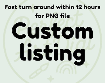 PNG personalizado, PNG personalizado, archivo Cricut personalizado, listado de diseño personalizado, crea tu propia personalización