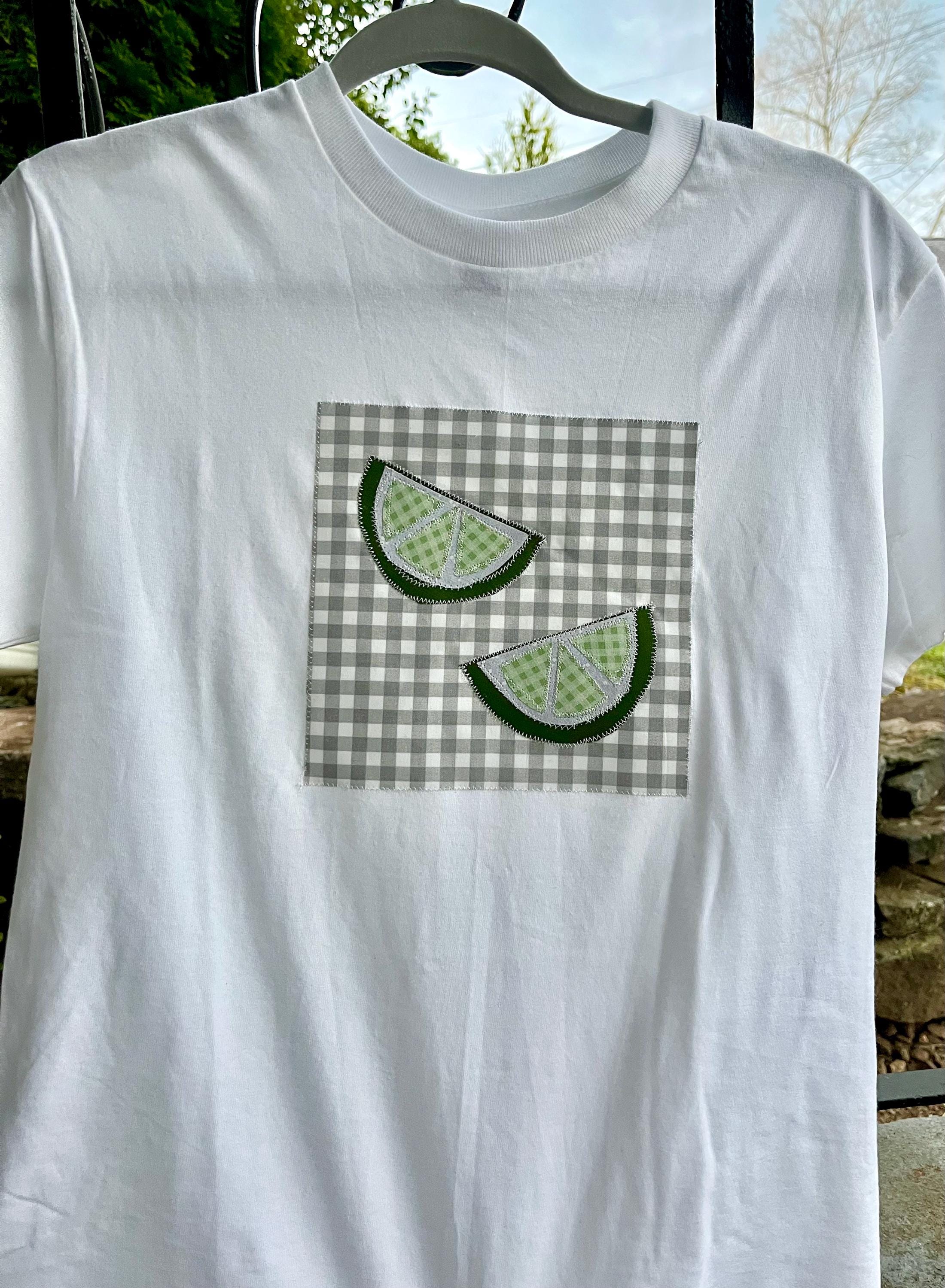Handmade Patchwork Tshirt - Limes