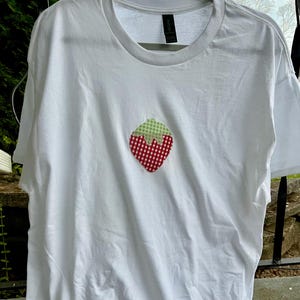 Handmade Patchwork Tshirt - Strawberry