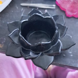 Handmade Lotus Flower Candle Holder