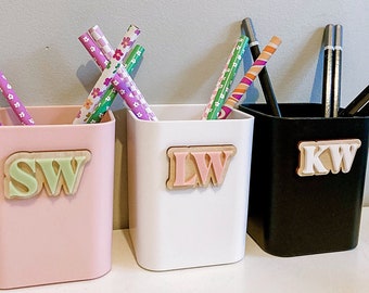 Desktop Accessories // Pen Cup Holder // Gifts for Teens // Gifts for Tweens // Personalised Pen Holder
