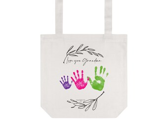 Mother's Day Tote Bag // Grandma // DIY Handprint // Kids DIY Gifts // Eco Friendly // Environmentally Friendly