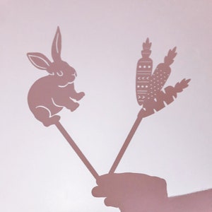 Easter Shadow Puppets ll Easter Gift ll Easter Keepsake ll DIY Easter ll Easter Games image 2