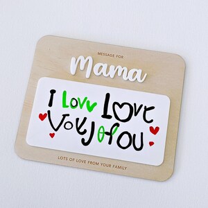 Gift for Mum ll Mother's Day ll Gifts for mum ll Love you Mum ll Mother's Day Plaque ll Motherhood ll Fridge Magnet image 2