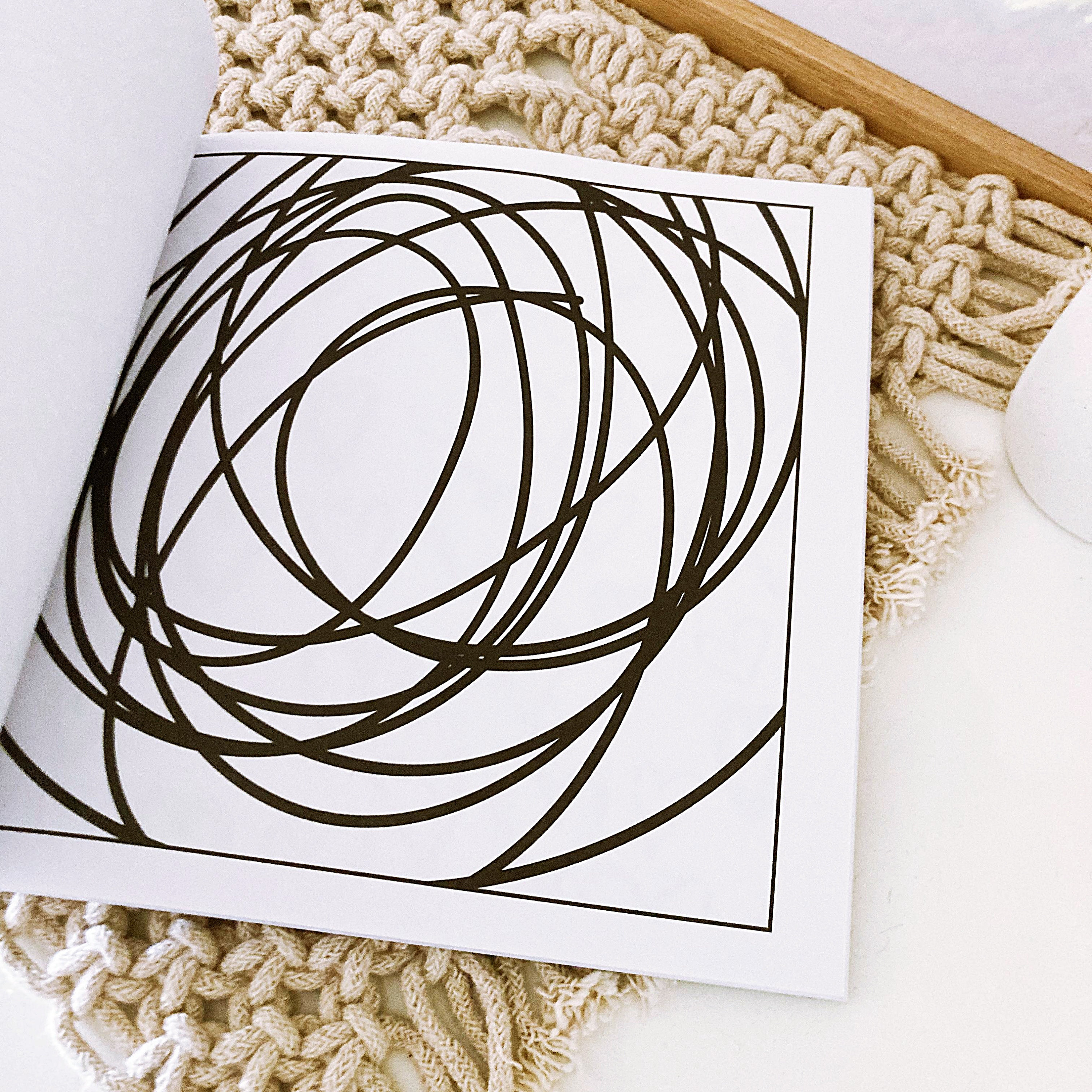 Easy Bold Patterns Colouring // Coloring Book // Mindfulness Mental ...