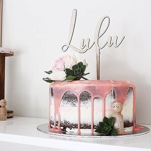 Scripted Cake Toppers
