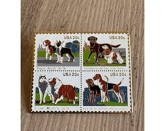 USPS Dog Breed Stamps Reversspeld 1984 Honds 20 cent