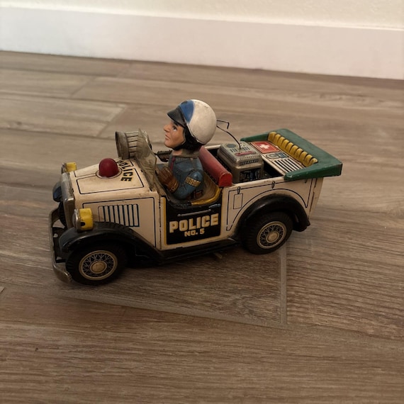 ヴィンテージ Pony 38 キャップ式トイサイドアーム 箱付 日本製 中古　銃 Vintage 1950's Showa Nomura Japan Police Patrol Car Tin Battery Op