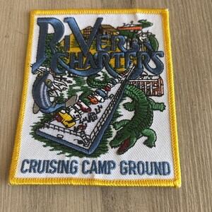 Seltener Vintage New River Chartes Cruating Boden Patch 4,5 "x 3,5"