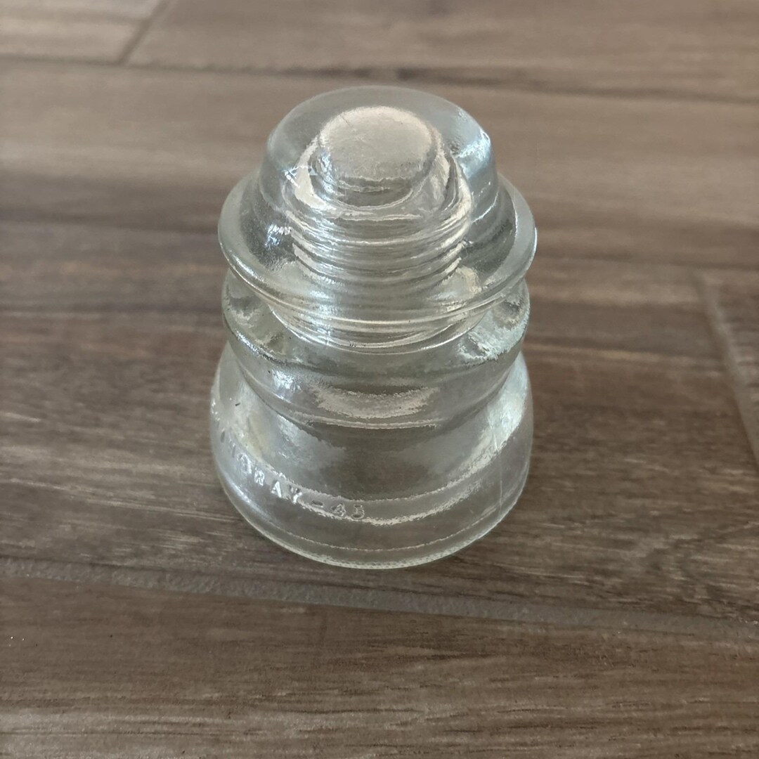 Vintage Hemingray 45 Clear Glass Electrical Insulator Made in USA - Etsy