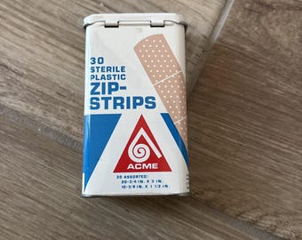 Envase vacío de vendas de gasa ACME vintage