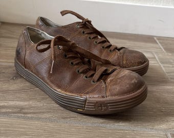 Zapatos Dr. Martens para hombre, talla 8 M / 9 Oxford Jools AW004, cuero genuino marrón con cordones.