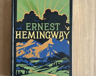 Ernest Hemingway: Cuatro novelas, encuadernadas en piel con detalles dorados, edición de Barnes & Noble de 2011.