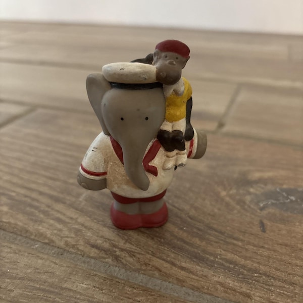 Arthur and Zephir figure Babar 1990 Arby's Soft toy