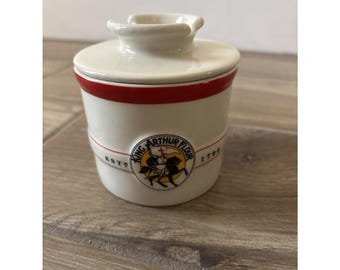 King Arthur Butter Bell Wächter Topfhalter Vintage Style Keramik