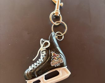 Phoenix Coyotes 1997 Defunct Team Ice Skate NHL Hockey Retro Keychain vintage