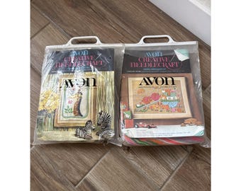 Avon Creative Needlework Crewel Embroidery Kit Friends/Noah's Ark Open - Unused