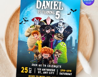Printable Hotel Transylvania Birthday Party Invitation