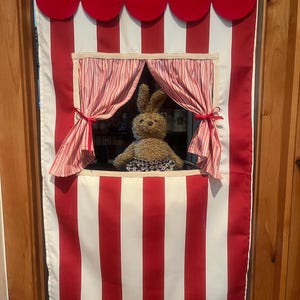 Doorway Puppet Theater with Four Hand-made puppets