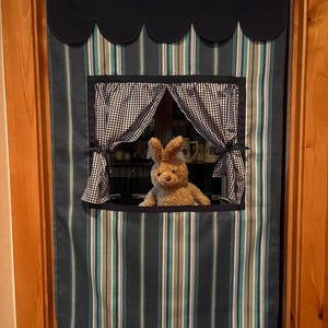 Doorway Puppet Theater with Felt Puppets