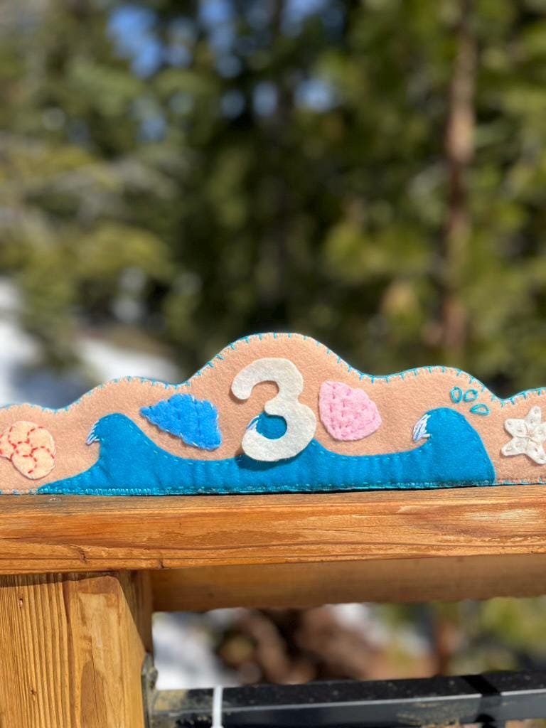 Felt Birthday Crown--beach and Seashells - Etsy