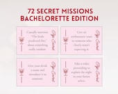 Secret Mission Cards - Secret Challenge Game - Bachelorette Party Activity (Printable Instant Download)
