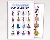 Kpop Demon Scavenger Hunt - Treasure Hunt - Birthday Game - Party Activity (Printable Instant Download)