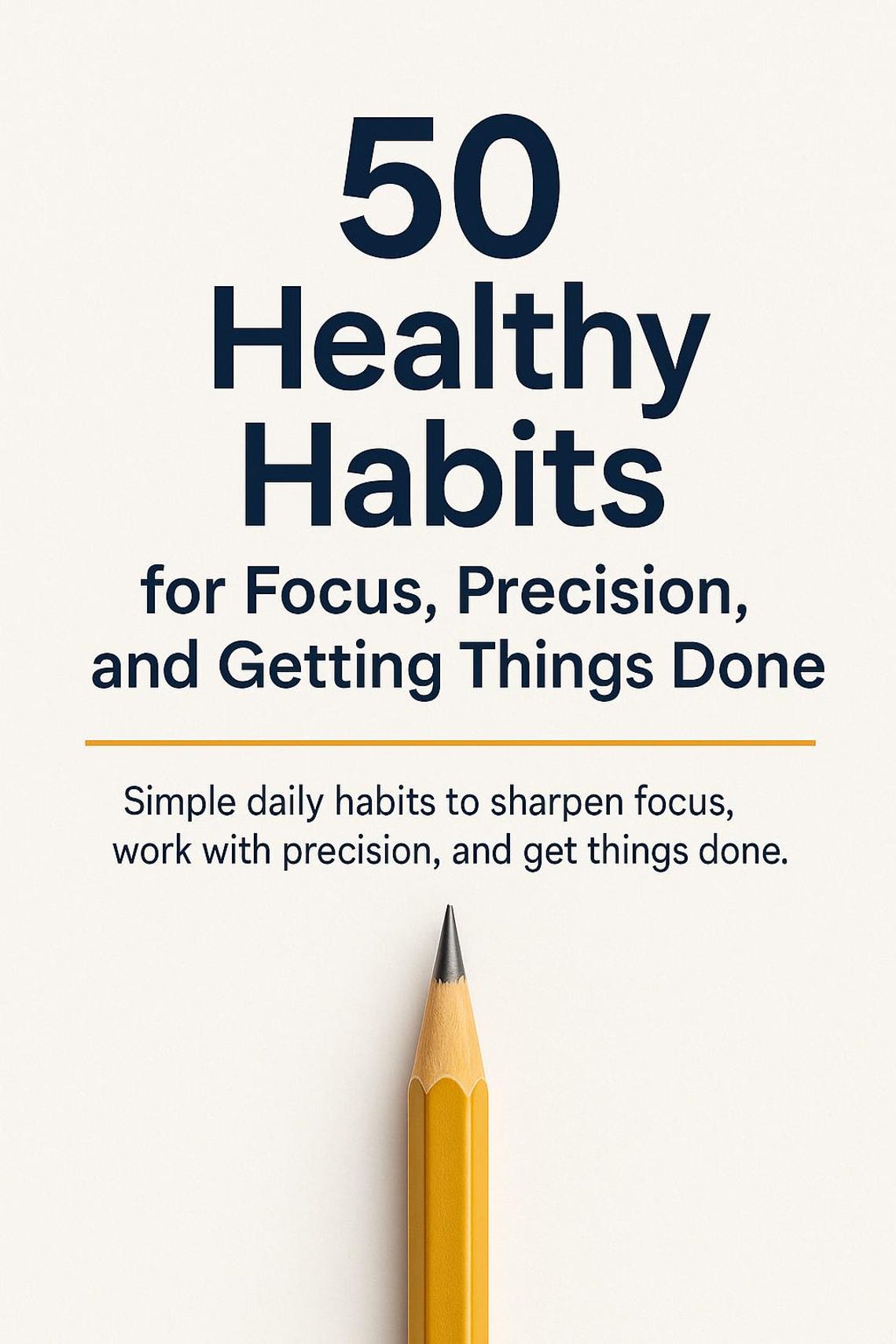 50 Healthy Habits Book Productivity & Selfimprovement Guide (PDF