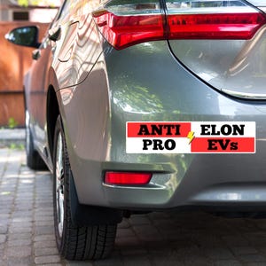 Naklejka na zderzak anty-Elon