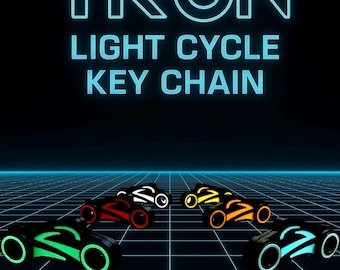 TRON Light Cycle Keychain