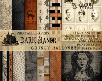 Grungy Halloween Papers