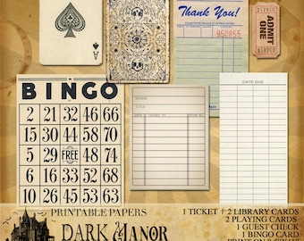 Essential Ephemera Kit - Junk Journal - Digitales Journaling - DRUCKBAR - INSTANT DOWNLOAD