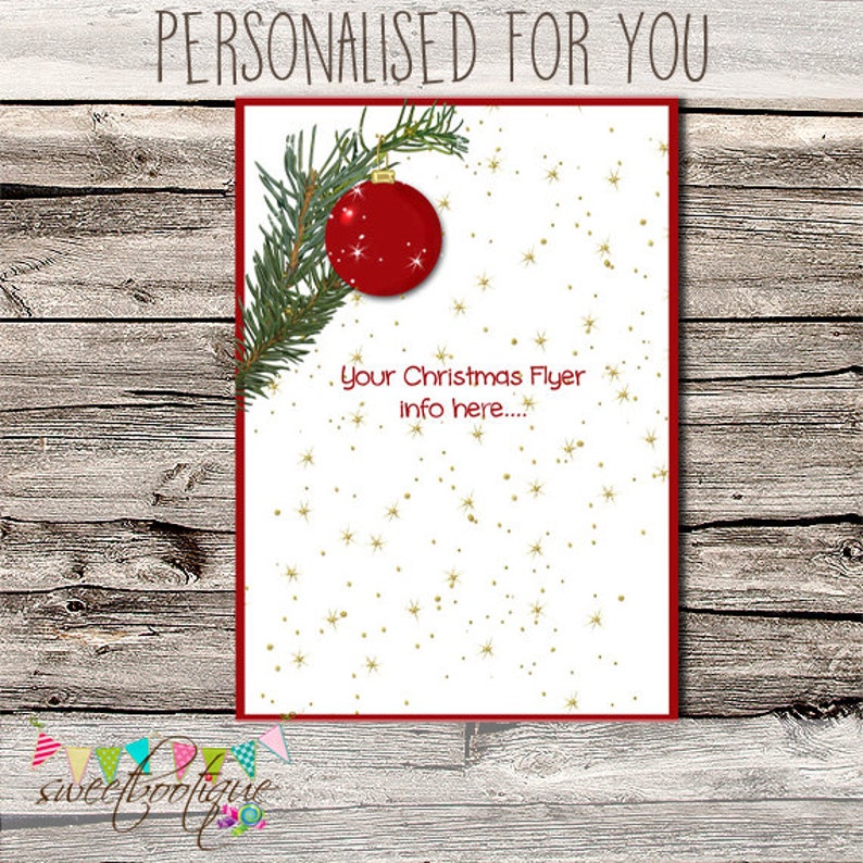 Advertisement Marketing Customised Premade Christmas Flyer Flyer Digital Ad