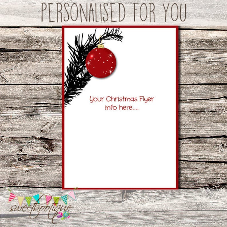 Advertisement Marketing Customised Premade Christmas Flyer Flyer Digital Ad