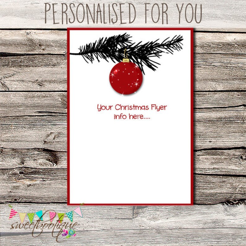 Advertisement Marketing Customised Premade Christmas Flyer Flyer Digital Ad