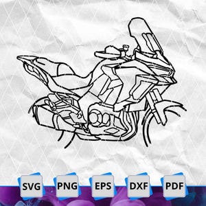 Kawasaki Versys 1000 S Motorcycle Svg/Png/Pdf/Dxf/Eps LaserCut