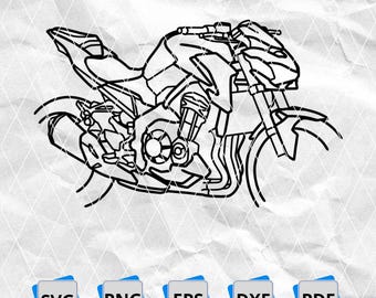 シルエットページ Kawasaki Z900 Motorcycle Svg/png/pdf/dxf/eps Lasercut - Etsy